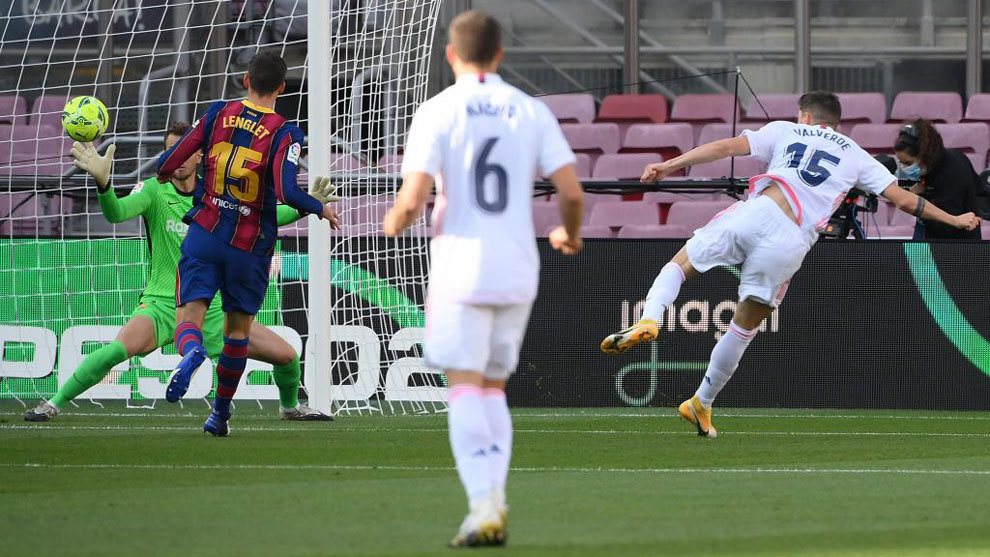 Valverde completed a perfect 24-pass move with a goal